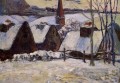 Breton Dorf im Schnee Beitrag Impressionismus Primitivismus Paul Gauguin